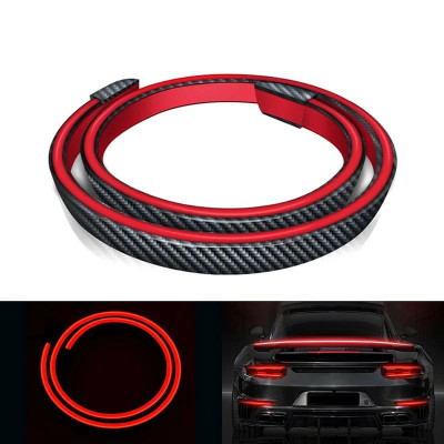 Eleron SPOILER universal CARBON banda LED cu STOP pe frana portbagaj luneta foto