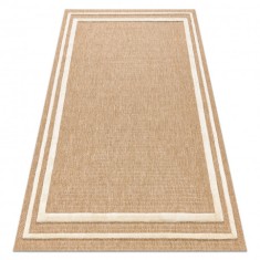 SPARK 0687A covor bej / cremă - Cadru, sisal, structural, 80x150 cm
