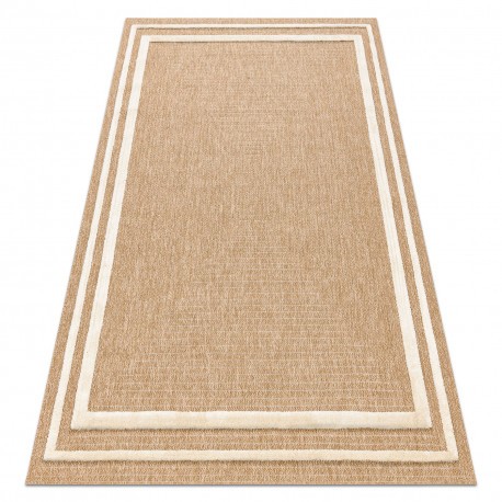 SPARK 0687A covor bej / cremă - Cadru, sisal, structural, 80x150 cm