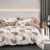 Lenjerie de pat finet 6 piese, cearceaf pat clasic, cearceaf pilota 200x230, 2 fete perna 50x70, 2 fete perna 70x70, Extra, M341 Relax KipRoom, Somnart