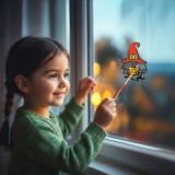 Decor fereastra Halloween - 4 culori - cu pensula