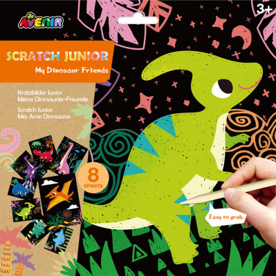Set de razuit Scratch Junior - Prietenii mei dinozauri foto