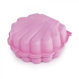 Cutie Nisip Scoica Dubla Roz Paradiso, 87x77 cm, Plastic, +18 luni