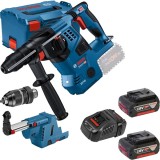Bosch GBH 18V-28 CF - Rotopercutor SDS-Plus 3.3 J mandrina interschimbabila valiza speciala accesorii + Set 2 acumulatori si incarcator Li-Ion 18 V 5
