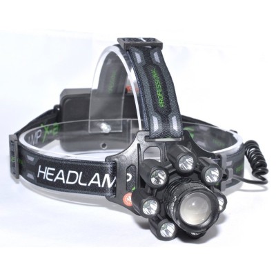 Lanterna de Cap 8 Led + 1 Cob cu Acumulatori BL-T88-8 foto