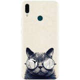 Husa silicon pentru Huawei Y9 2019, Cool Cat Glasses