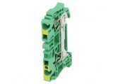 Conector Șine 2,5mm2 1 Piste 2 Borne Galben-Verde
