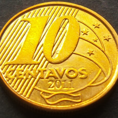 Moneda 10 CENTAVOS - BRAZILIA, anul 2011 *cod 1706