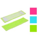 Rezerva mop plat microfibra, diverse culori, 42 x 13.5 cm