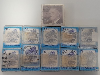 Lot timbre stampilate din Austria foto