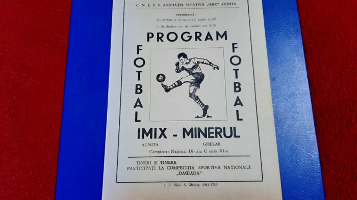 program IMIX Agnita - Minerul Ghelar