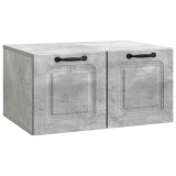 vidaXL Oglindă TV montată pe perete Gri Beton 59,5 x 41 x 30 cm 899358