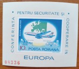 RO .-1977 -&#039;&#039; Europa CSCE Belgrad -Avion&#039;&#039; - LP 939-COLITA-NEDANT.- -MNH -Nestamp - Livrare gratuita la comenzi de 200 lei