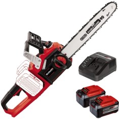 Einhell GE-LC 36/35 Li PXC + Twinpack + 4514095 - Drujba 35 cm 15 m/s + Set 2 acumulatori si incarcator Li-Ion 18 V 5.2 Ah foto
