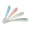 Set 4 lingurite ergonomice silicon - Eucalyptus