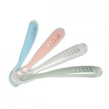 Set 4 lingurite ergonomice silicon - Eucalyptus