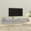VidaXL Set dulap TV, 3 piese, gri sonoma, lemn prelucrat