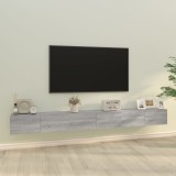 VidaXL Set dulap TV, 3 piese, gri sonoma, lemn prelucrat