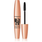 Dermacol Mega Lashes Volume &amp; Care rimel pentru volum extrem și culoare intensă 11,5 ml