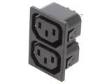 Conector Alimentare AC Mamă 250V 10A 1,5mm