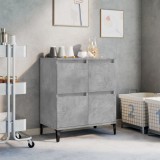 Gossi servanta, gri beton, 60x35x70 cm, lemn prelucrat