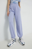 Hollister Co. pantaloni de trening femei, culoarea violet, neted