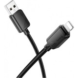 Cablu Date si Incarcare USB-A - Lightning HOCO X113, 18W, 1m, Negru