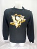 Pittsburgh Penguins hanorac de bărbați Chrome Graphic Crew Sweatshirt Black - 2XL, Fanatics Branded