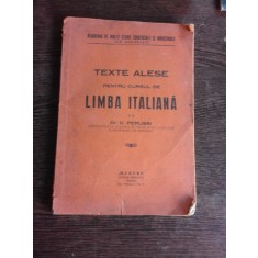 TEXTE ALESE PENTRU CURSUL DE LIMBA LATINA - C. PERUSSI