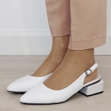 Cumpara ieftin Pantofi albi comozi din piele naturala BY6889-5 02