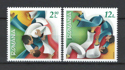 Romania 2018 - LP 2194 nestampilat - 50 ani Federatia Romana de Judo - serie foto