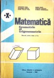 MATEMATICA GEOMETRIE SI TRIGONOMETRIE. MANUAL PENTRU CLASA A X-A-AUGUSTIN COTA, ECATERINA KURTHY SI COLAB.-352181