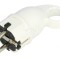 Conector de alimentare AC tată 2P PE 250VAC 16A Alb