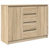 Cumpara ieftin Bufeta cu sertare Stejar Sonoma 100,5x35x76 cm Lemn prelucrat