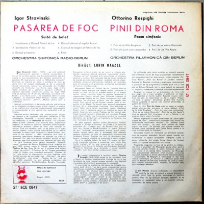 Disc Vinil - Stravinski* ■ Respighi* -Electrecord -ECE 0847 foto