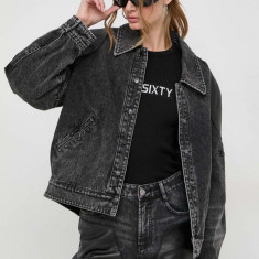 Miss Sixty geaca jeans femei, culoarea negru, de tranzitie