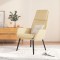 Scaun de relaxare, crem, material textil
