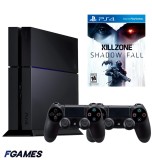 Consola Sony Playstation 4 Ps4 500gb + Doua Controllere + Killzone Shadow Fall PlayStation 4, Second-Hand