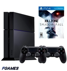 Consola Sony Playstation 4 Ps4 500gb + Doua Controllere + Killzone Shadow Fall PlayStation 4, Second-Hand