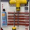 Kit reparatie pene anvelope vulcanizare, complet, cu maner T, benzi cauciuc, adeziv si scule incluse