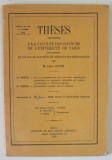 THESES PRESENTEES A LA FACULTE DES SCIENCES DE L &#039;UNIVERSITE DE PARIS par M. CAIUS JACOB , 1935