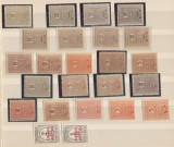 ROMANIA 1916-1931 lot 24 valori Taxa de plata neuzate, majoritatea MNH, Istorie, Nestampilat