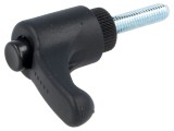 Manetă franceză ELESA+GANTER, Negru, Filet M5, Lungime Filet 20mm, M&acirc;ner Poliamidă, Oțel, 30mm