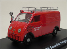 Macheta pompieri DKW Feuerloschwagen (1954) 1:43 Schuco (vitrina crapata) foto