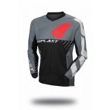 MBS Tricou motocross/enduro Ufo Plast Division, negru/gri, M, Cod Produs: MG04456KM