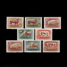 H&aacute;zi&aacute;llatok (Animale Domestice) LP1208-1215 Ungaria 1951