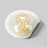 Cumpara ieftin Abtibild sticker cu Lacatul Averii cu Pisica Maneki &amp;#8211; mare