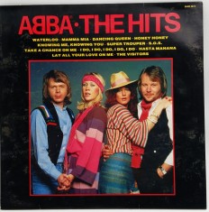 Abba - The Hits NM / VG+ vinil LP disc pop Hallmark UK 1987 foto