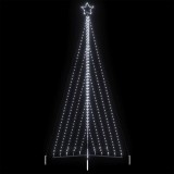 Pom de Crăciun LED 570 LED-uri Alb Rece 399 cm