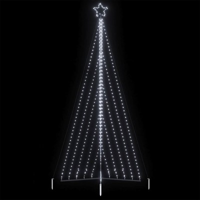 Pom de Crăciun LED 570 LED-uri Alb Rece 399 cm foto